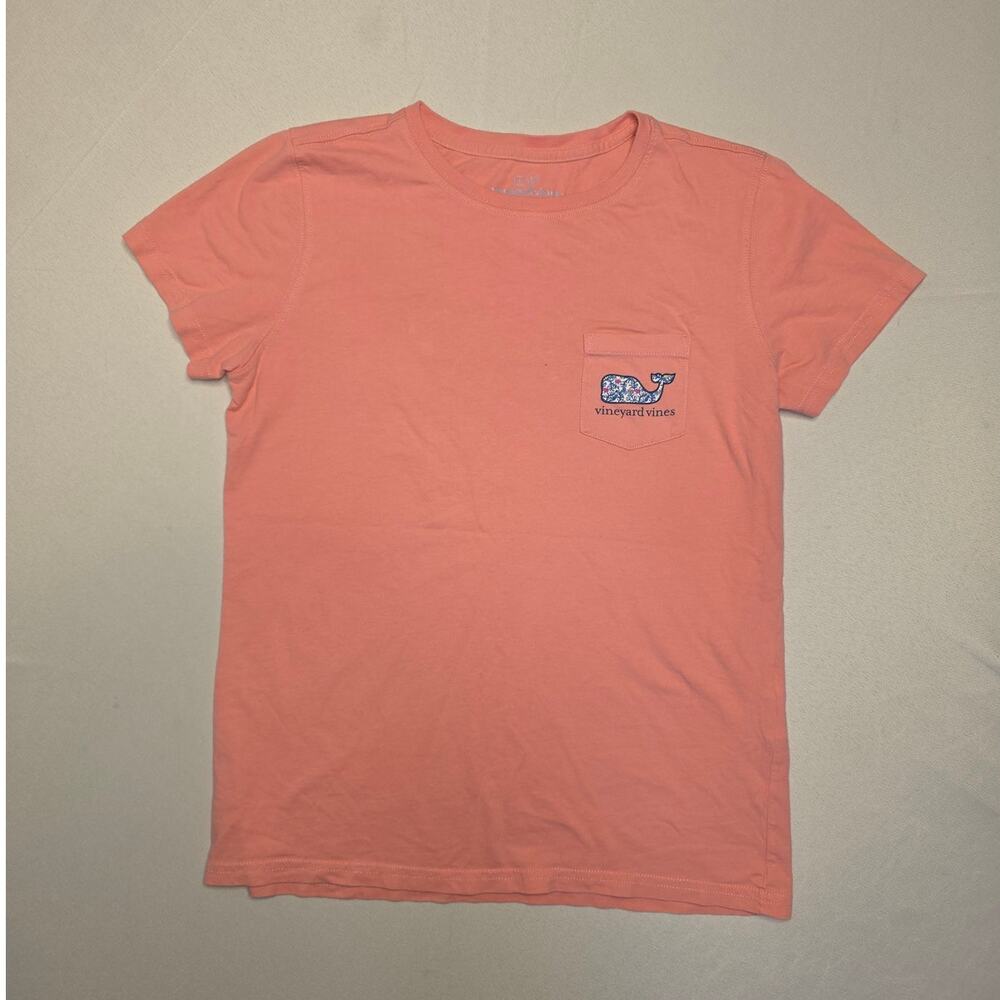 Vineyard Vines pink short-sleeve cotton pocket t-shirt Size XS